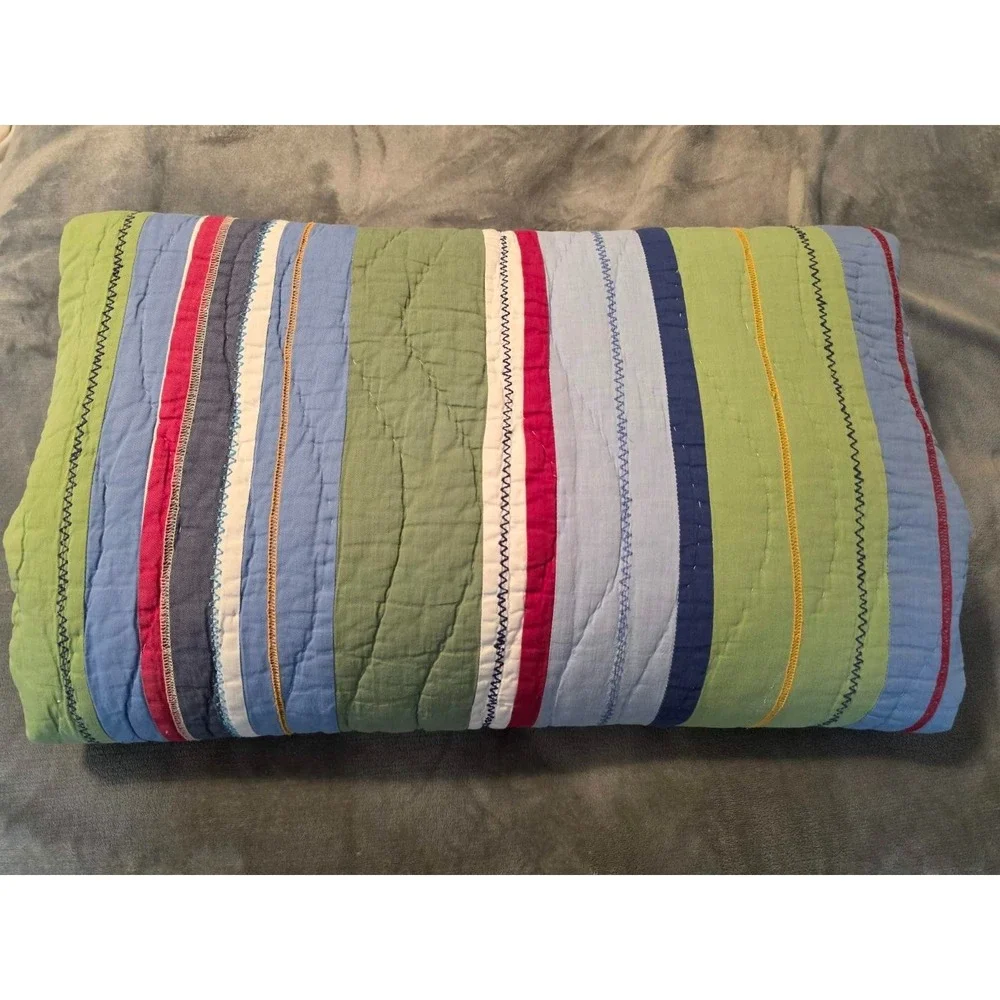 Pottery Barn‎ Kids Quilt  Patchwork Colorful 82